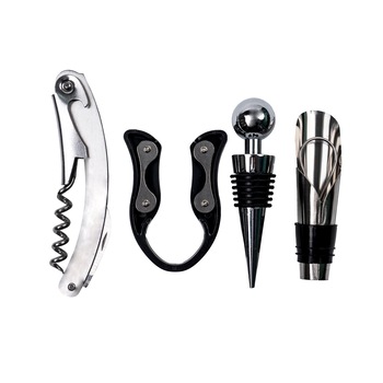 Set accesorii pentru vin , 4 piese din inox / CC9798 Set accesorii pentru vin , 4 piese din inox / CC9798