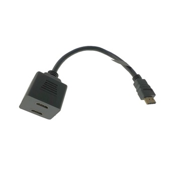 Cablu adaptor HDMI AM tata la 2 x HDMI AF mama, 20 cm, Negru, TCL-BBL3121 Cablu adaptor HDMI AM tata la 2 x HDMI AF mama, 20 cm, Negru, TCL-BBL3121