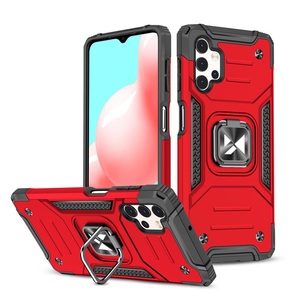 Husa de protectie, Wozinsky Ring Armor, Compatibila cu Samsung Galaxy A32 5G, Rosu