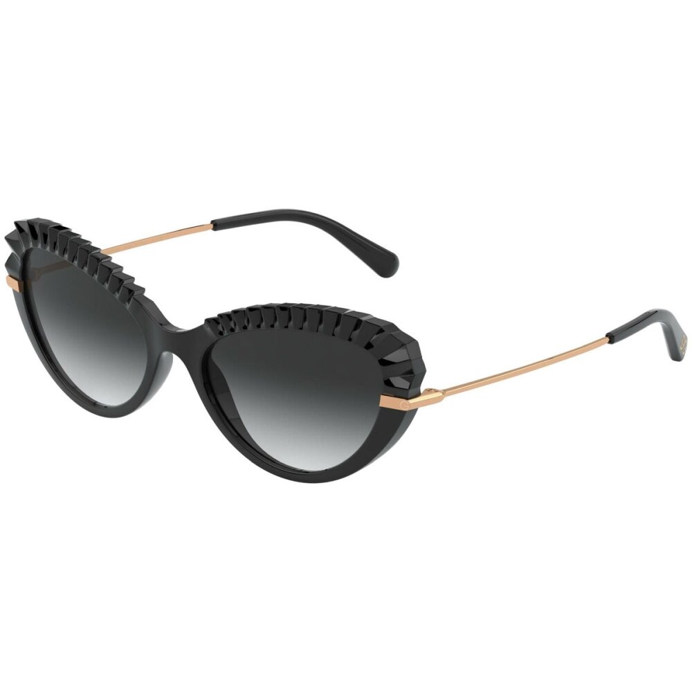 Ochelari de soare de dama Dolce&Gabbana DG6133 501/8G, Negru, 55 mm