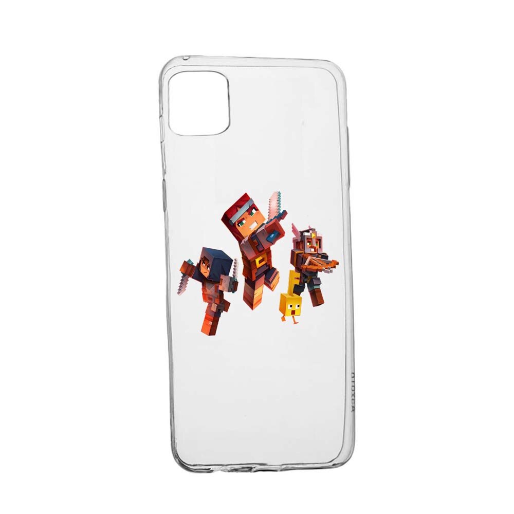 Husa Silicon Compatibila cu Apple iPhone 13 Pro, Minecraft, rezistenta la uzura, anti-alunecare, 724