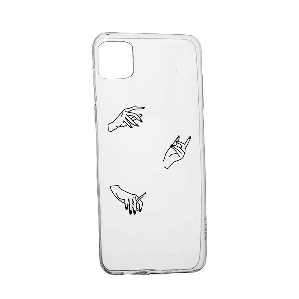 Husa Silicon Compatibila cu Apple iPhone 13 Mini, Hands, rezistenta la uzura, anti-alunecare, 740