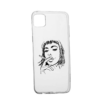 Husa Silicon Compatibila cu Samsung Galaxy M32, Smoking Woman, rezistenta la uzura, anti-alunecare, 749 Husa Silicon Compatibila cu Samsung Galaxy M32, Smoking Woman, rezistenta la uzura, anti-alunecare, 749