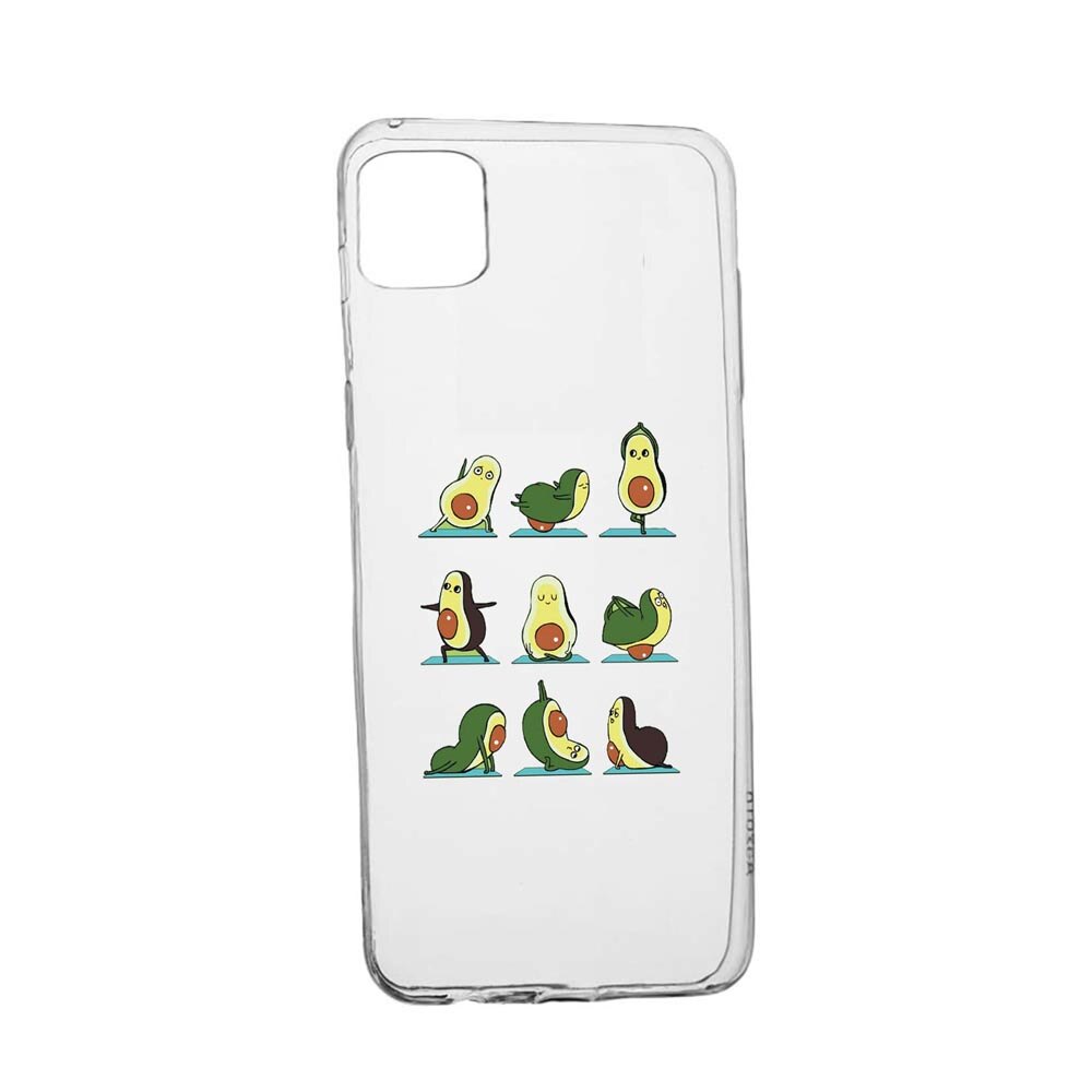 Husa Silicon Compatibila cu Apple iPhone 13 Mini, Avocado Yoga, rezistenta la uzura, anti-alunecare, 752