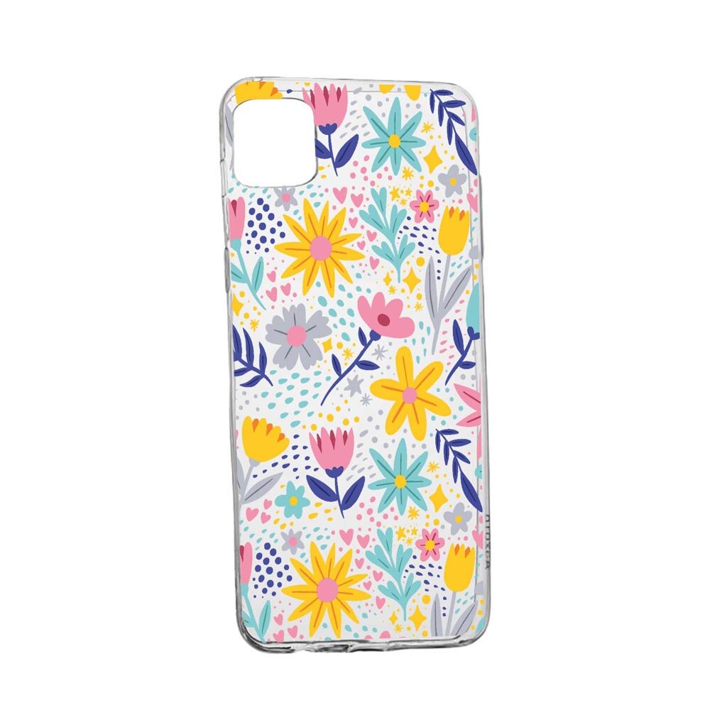 Husa Silicon Compatibila cu Apple iPhone 13 Pro, Little Flowers, rezistenta la uzura, anti-alunecare, 758