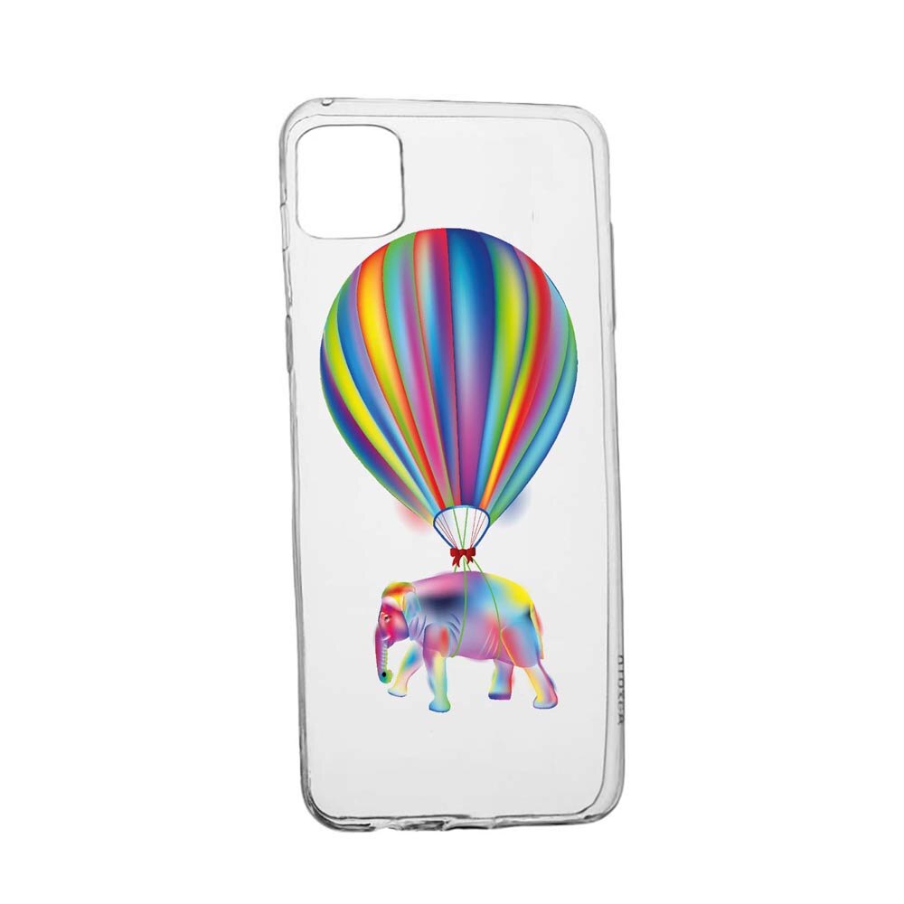 Husa Silicon Compatibila cu Samsung Galaxy M32, Rainbow Elefant, rezistenta la uzura, anti-alunecare, 767