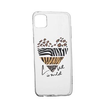 Husa Silicon Compatibila cu Apple iPhone 13 Pro Max, Love Is Wild, rezistenta la uzura, anti-alunecare, 762 Husa Silicon Compatibila cu Apple iPhone 13 Pro Max, Love Is Wild, rezistenta la uzura, anti-alunecare, 762