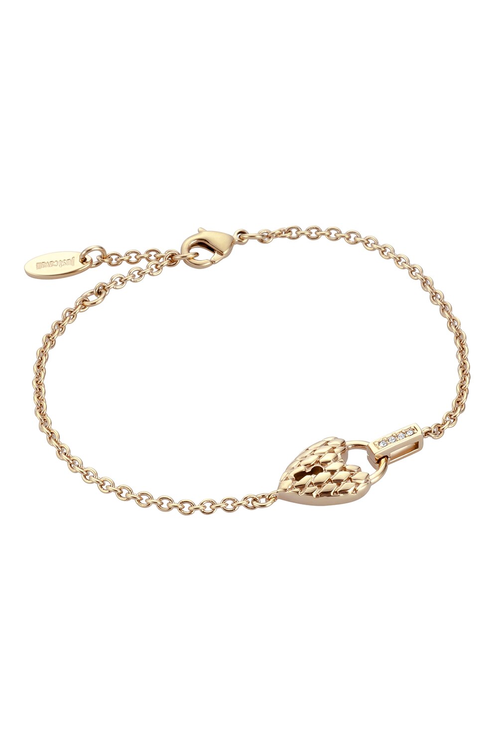 JUST CAVALLI, Bratara ajustabila cu zirconia, Auriu