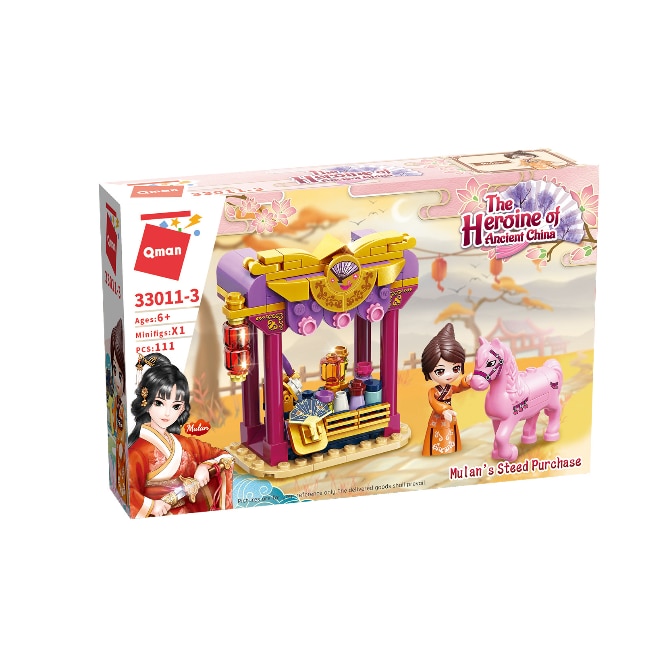 Set de constructie QMAN, 111 piese, Multicolor