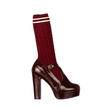 Botine dama Corallia, Bordeaux Botine dama Corallia, Bordeaux