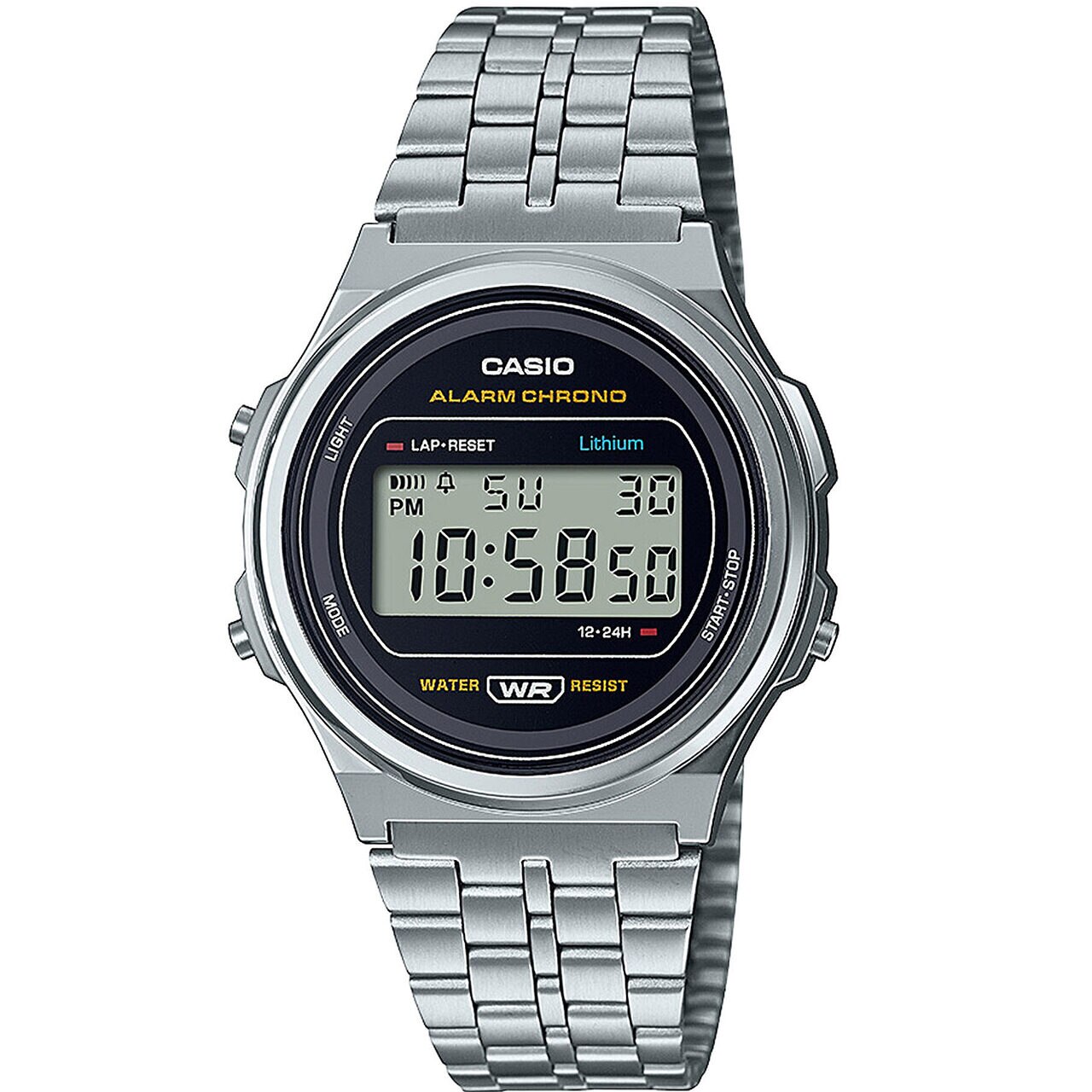 Ceas de dama Casio A171WE-1AEF, Quartz, 36mm, 3ATM