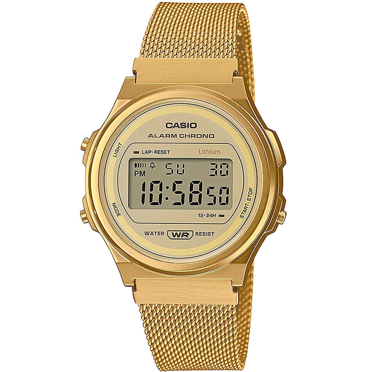 Ceas de dama Casio A171WEMG-9AEF, Quartz, 37mm, 3ATM