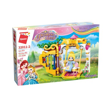Set de constructie printese QMAN, 134 piese, Multicolor Set de constructie printese QMAN, 134 piese, Multicolor