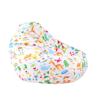 Fotoliu Puf tip Sac Nirvana Gigant, O Lume Colorata, Imprimat, pretabil si la exterior, umplut cu perle polistiren Fotoliu Puf tip Sac Nirvana Gigant, O Lume Colorata, Imprimat, pretabil si la exterior, umplut cu perle polistiren