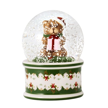 Decoratiune glob Christmas Toys snow globe small bear, portelan/sticla, 6.5x6.5x9 cm -410893 Decoratiune glob Christmas Toys snow globe small bear, portelan/sticla, 6.5x6.5x9 cm -410893
