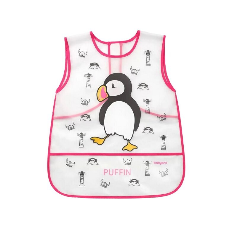 Baveta tip sort, Puffin, roz, +36 luni