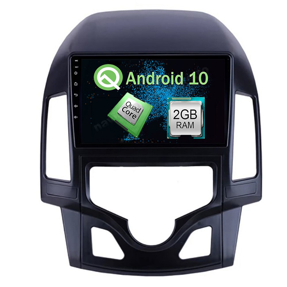 Navigatie Android 10 Hyundai I30 2009-2012 Clima Automata 2GB Ram NAVD-AC90i30