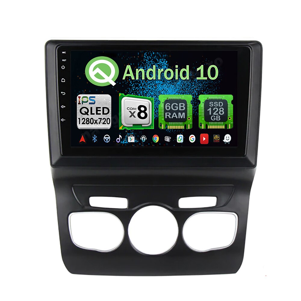 Navigatie Android Citroen C4 2011-2016 Octa Core 6GB Ram 128GB SSD Ecran 9 inch Ips NAVD-US9069