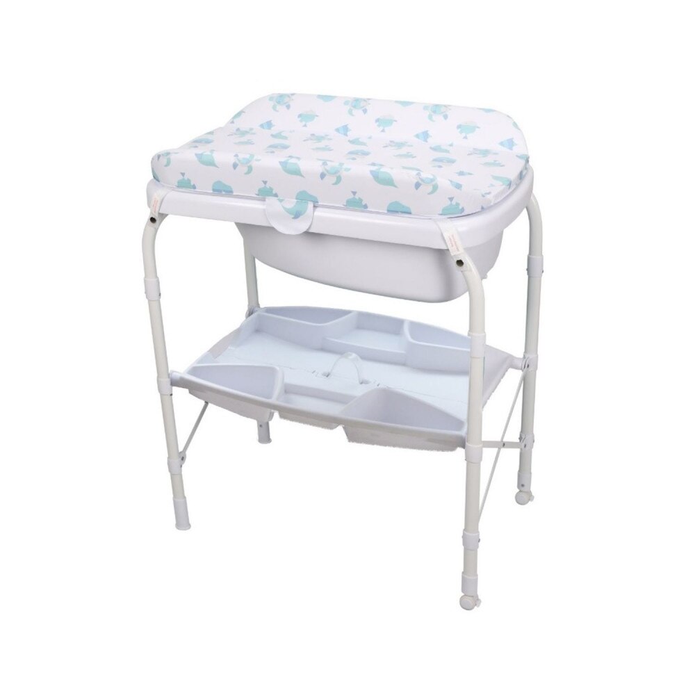 Set de baie cu masuta de infasat KikkaBoo Therma Sea World