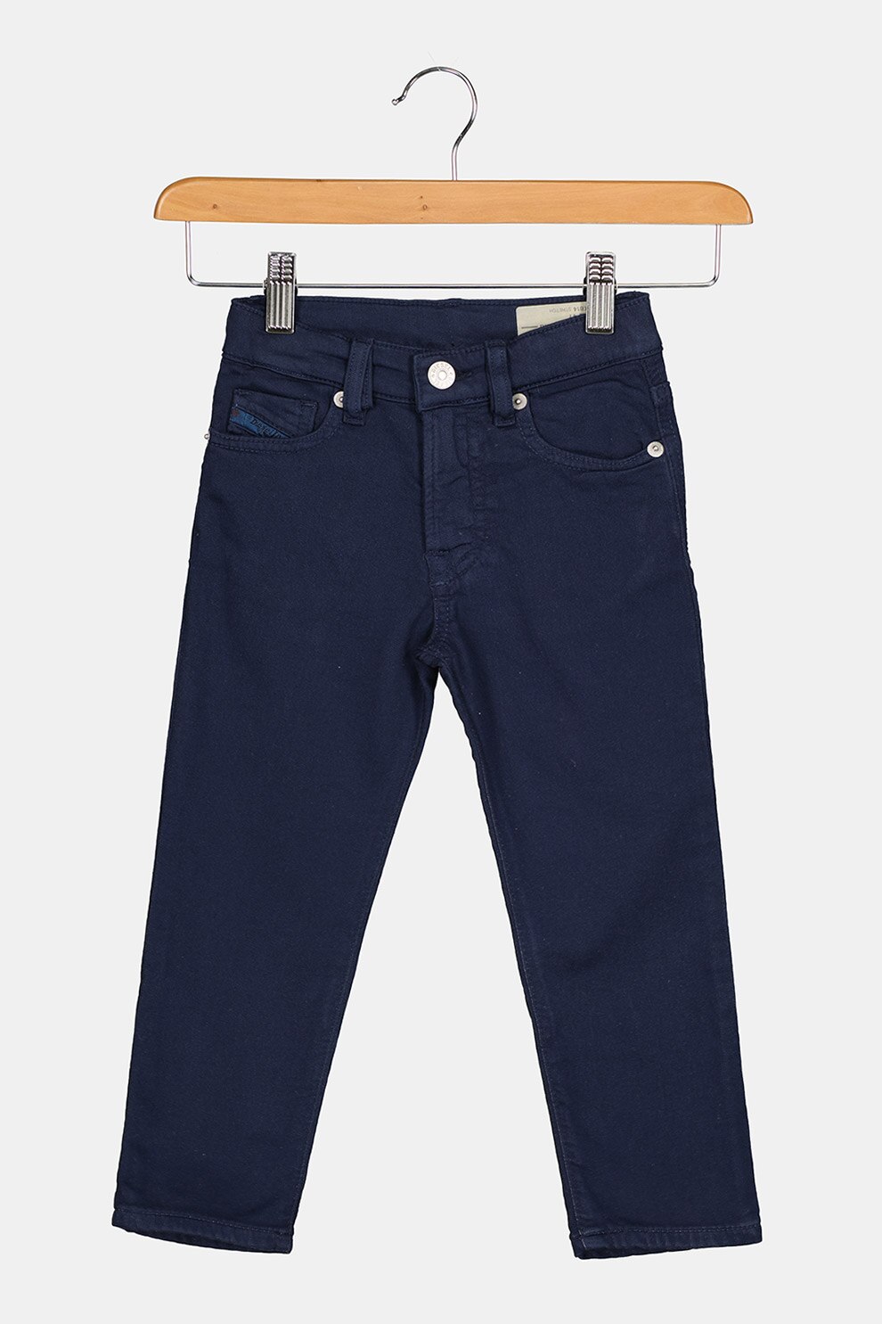 Diesel, Blugi slim fit cu aplicatie logo, Bleumarin