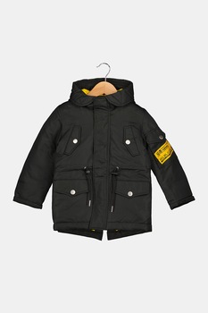 Diesel, Geaca cu vatelina si gluga, Negru Diesel, Geaca cu vatelina si gluga, Negru