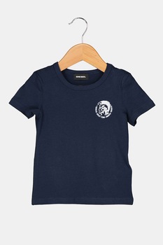 Diesel, Tricou cu logo discret, Bleumarin Diesel, Tricou cu logo discret, Bleumarin