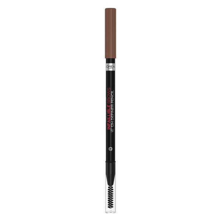 Creion pentru sprancene cu efect de definire L'Oreal Paris Infaillible 12H Definer Pencil, 5.0 Light Brunette, 5 g