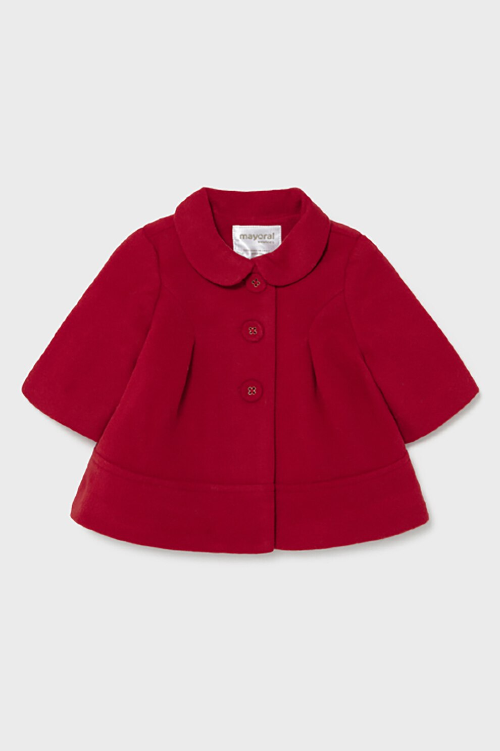 Mayoral, Palton cu guler Peter Pan, Rosu