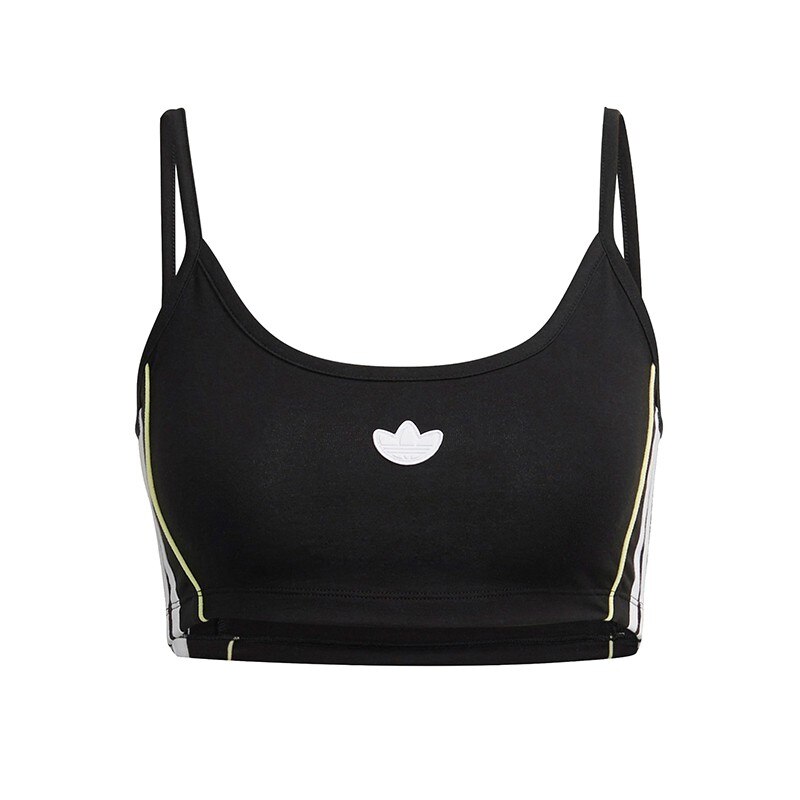 Bustiera Adidas Piping Trefoil W H15797, Negru