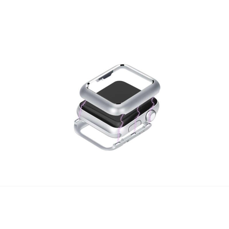 Carcasa pentru Apple Watch 38mm, magnetica, Silver