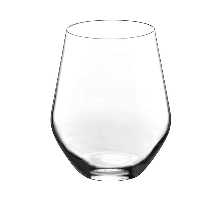 Комплект 6 чаши, 350 ml, Canova, H 10.5, D 6.4, прозрачни
