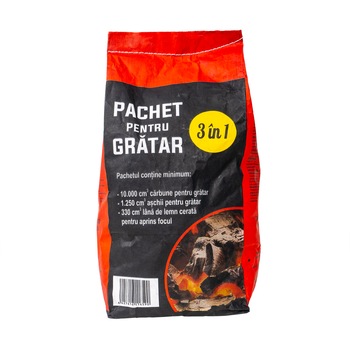 Carbune pentru gratar 3 in 1, cantitate 3.5kg / EXT 6783 Carbune pentru gratar 3 in 1, cantitate 3.5kg / EXT 6783