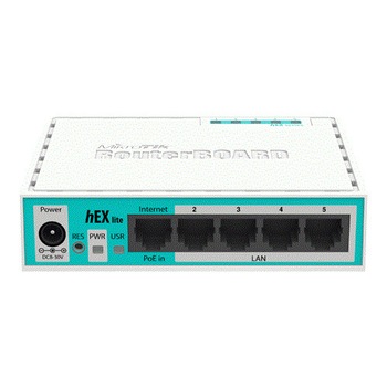 Router hEX Lite, 5 x Fast Ethernet, RouterOS L4 - Mikrotik RB750r2 Router hEX Lite, 5 x Fast Ethernet, RouterOS L4 - Mikrotik RB750r2