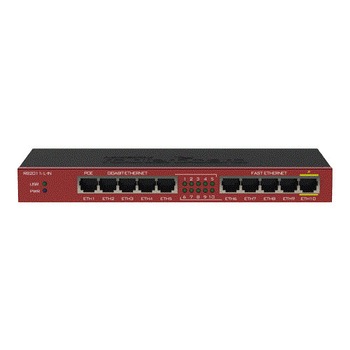 Router 5 x Fast Ethernet, 5 x Gigabit, 1 x PoE, RouterOS L4 - Mikrotik RB2011iL-IN Router 5 x Fast Ethernet, 5 x Gigabit, 1 x PoE, RouterOS L4 - Mikrotik RB2011iL-IN