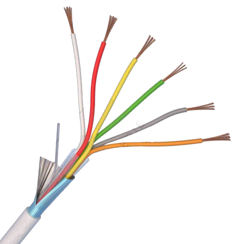 Cablu de alarma 6 fire ecranate, cupru 100%, rola 100 metri