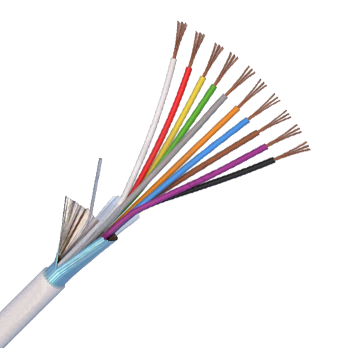 Cablu de alarma 10 fire ecranate, cupru 100%, rola 100 metri