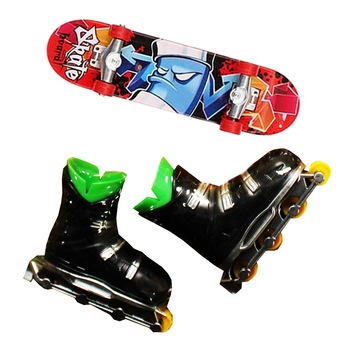 Set 2 Jucari Interactive Zenuk® - Antistres, Fingerboard Street, Mini Skateboards, Mini Role, Plastic, Multicolor Set 2 Jucari Interactive Zenuk® - Antistres, Fingerboard Street, Mini Skateboards, Mini Role, Plastic, Multicolor