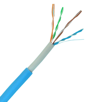 Cablu UTP de exterior, CAT 5E, cupru 100%, Albastru, test FLUKE, rola 305 metri Cablu UTP de exterior, CAT 5E, cupru 100%, Albastru, test FLUKE, rola 305 metri