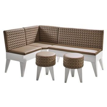 Set coltar bucatarie YANA, cu 2 tabureti SI masa extensibila YANA, cu lada, alb olive, 171 x 122 x 84 cm, 4C Set coltar bucatarie YANA, cu 2 tabureti SI masa extensibila YANA, cu lada, alb olive, 171 x 122 x 84 cm, 4C