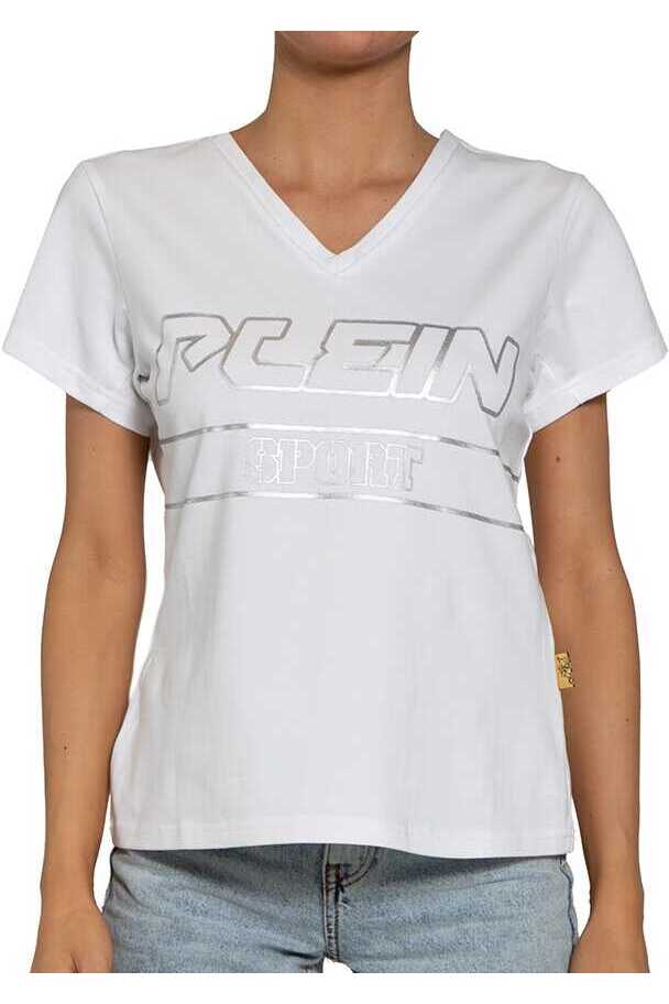 Tricou Dama Philipp Plein T-Shirt DTPS107-01, Alb