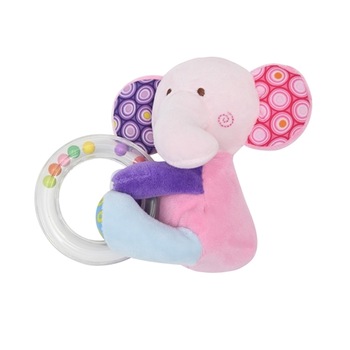 Jucarie Lorelli de Plus cu Inel si Bilute Zornaitoare Elefant 11 cm Jucarie Lorelli de Plus cu Inel si Bilute Zornaitoare Elefant 11 cm