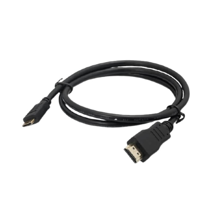 Cablu mini-HDMI la HDMI Lipa, 1.5 m, Negru