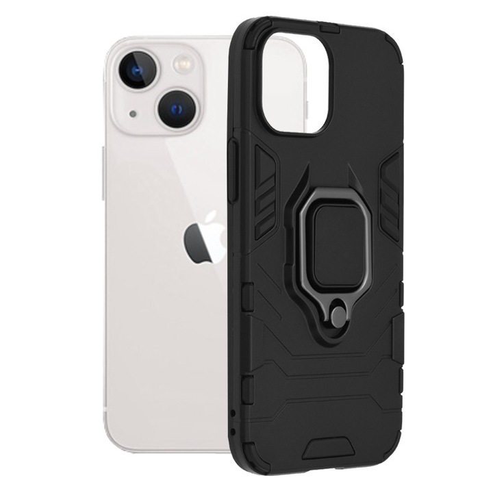 Кейс за iPhone 13 mini, Techsuit Silicone Shield, черен