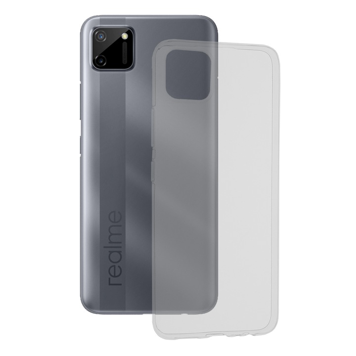 Кейс за Realme C11, Techsuit Clear Silicone, Transparent