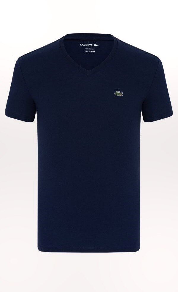 Tricou, Lacoste, Slim fit, Bleumarin