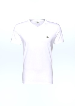 Tricou, Lacoste, Slim fit, Alb Tricou, Lacoste, Slim fit, Alb