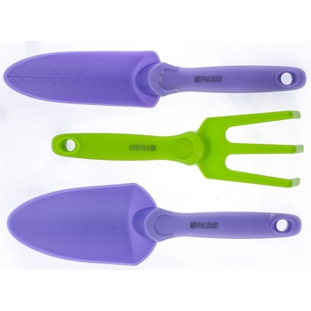 Set unelte gradina, din plastic, manere cu gel, 3 piese, NYLON SOFT Set unelte gradina, din plastic, manere cu gel, 3 piese, NYLON SOFT