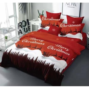 Set Lenjerie de pat dublu 4 piese, Craciun, Pucioasa, 230 x 250 cm, Elvo EXMS12 Set Lenjerie de pat dublu 4 piese, Craciun, Pucioasa, 230 x 250 cm, Elvo EXMS12