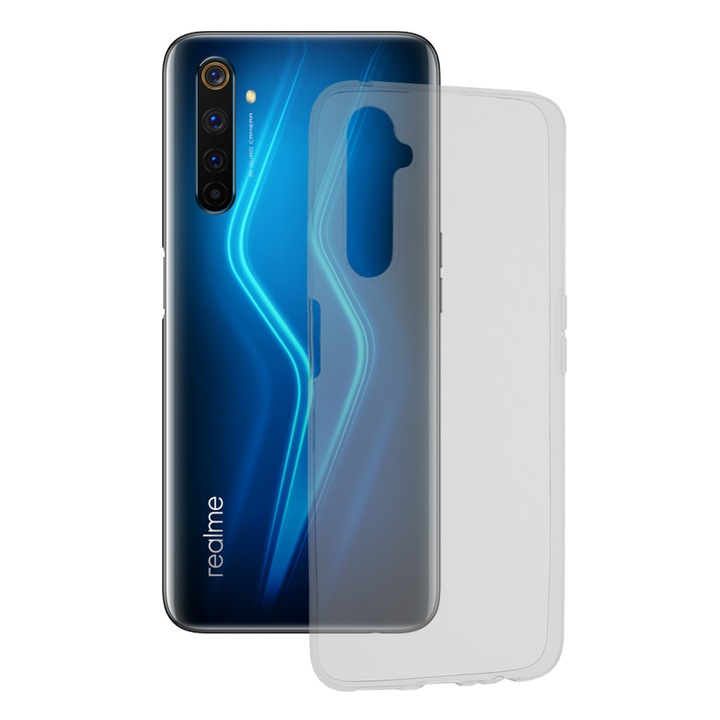 AZIAO Clear Protection Case за Realme 6 Pro, Invisible Trend, Diamond Hexa Anti-Drop Technology, Perfect Fit, Transparent