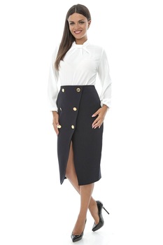 Fusta neagra, ROH,eleganta cu nasturi, 36 Fusta neagra, ROH,eleganta cu nasturi, 36